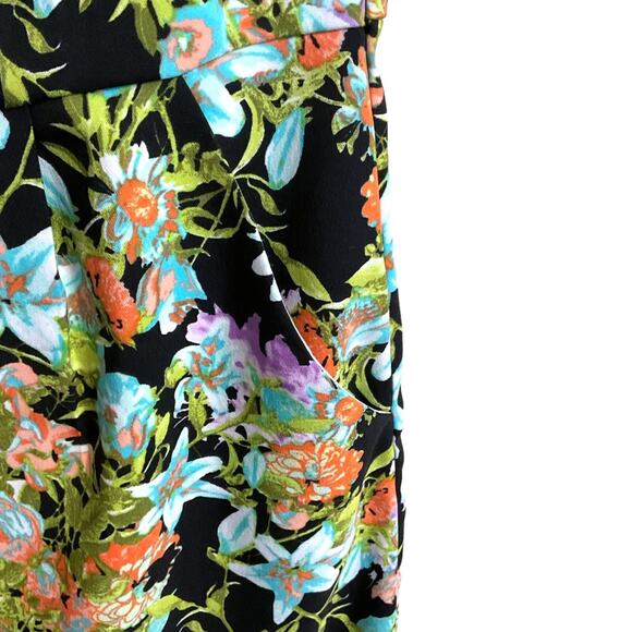 MAGLIA DRESS Women’s Size 8 Multi-Colored Pockets Sheath Floral Print Zip Back - Picture 7 of 8